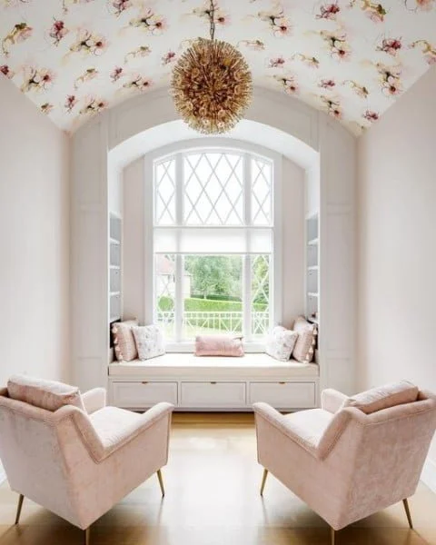 Pretty in Pink Window Seat window seat