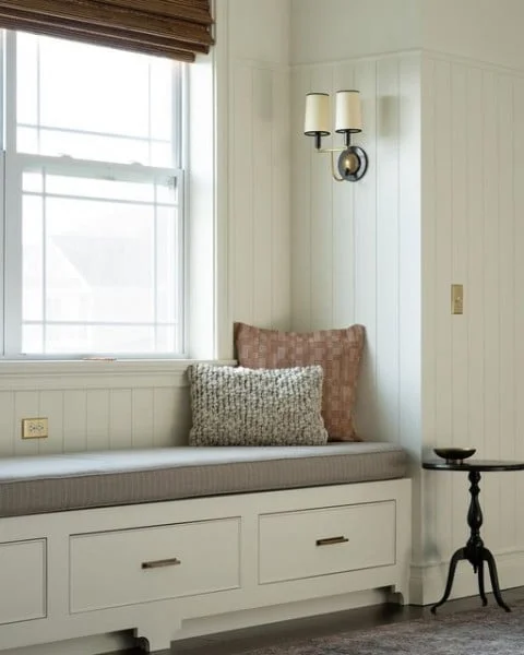 Natural Woven Shade window seat