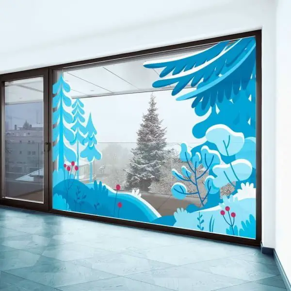 Snowflake Window Decorations window decor idea