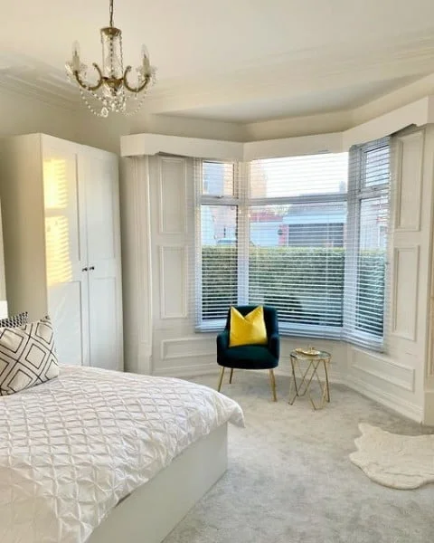 High Ceiling Panelling and Coving bay window