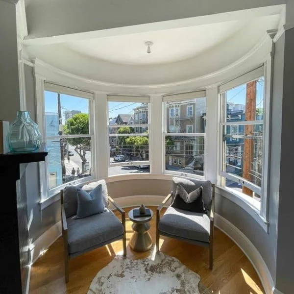 Edwardian Rounded Bay Window bay window