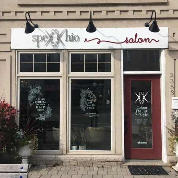 Creative Window Design hair salon window