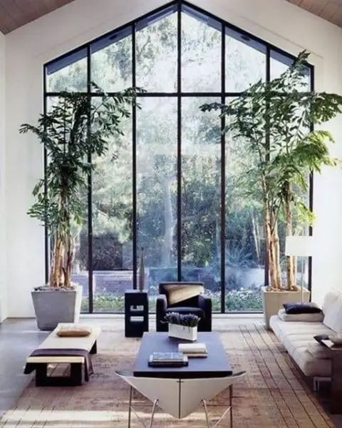 Living Room Light industrial window treatment