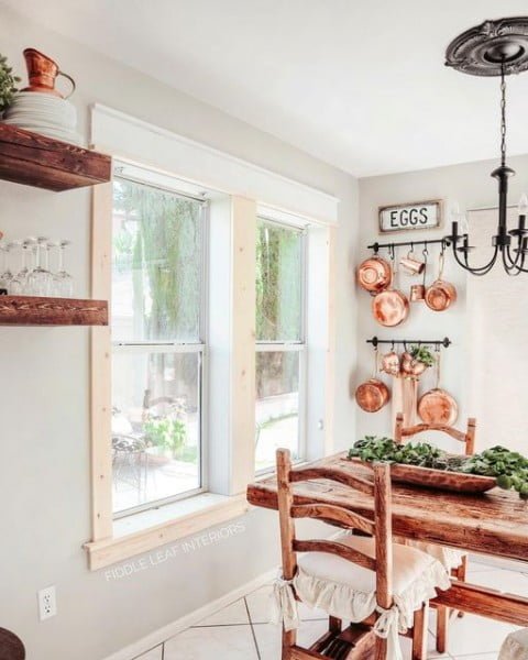 Sunrise Valley Farm Window Trim interior window trim
