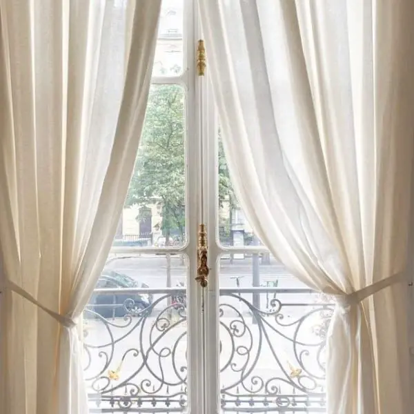 Long flowing curtains door window covering