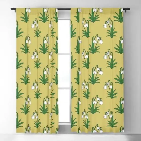 Floral Print Curtains small window curtain