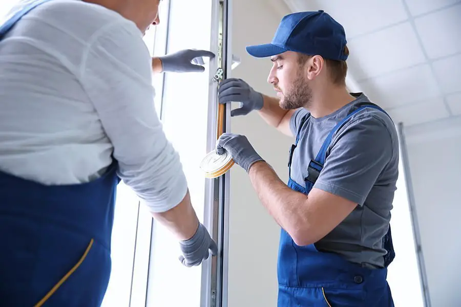 window caulking install