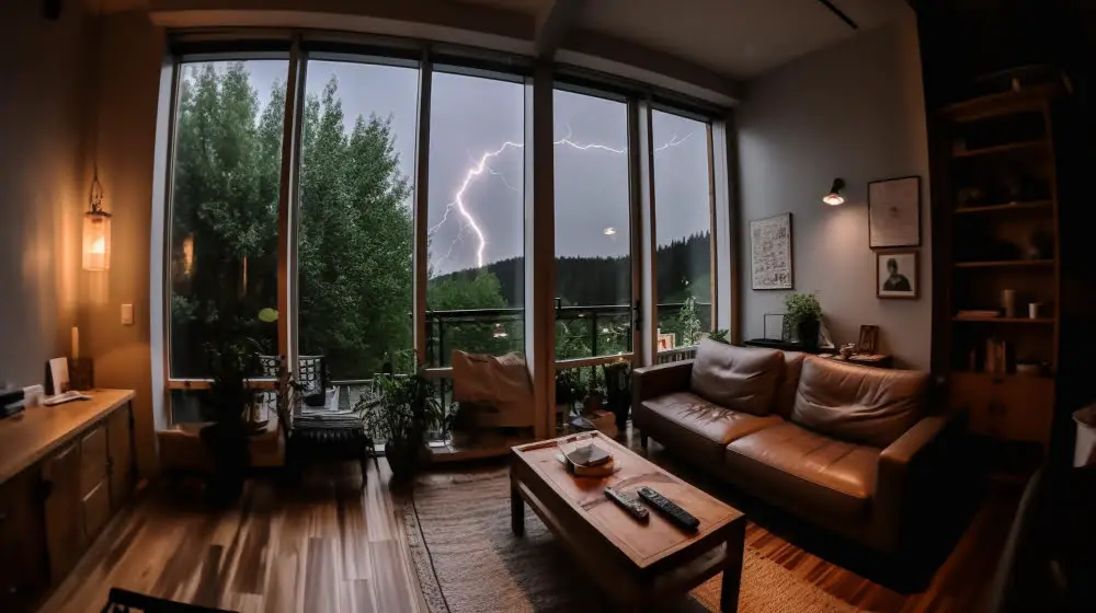 Lightning seen in Windows