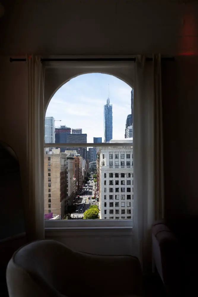 window open urban view