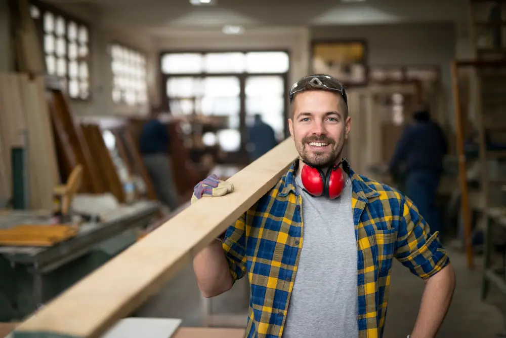 Cutting wood for window frame