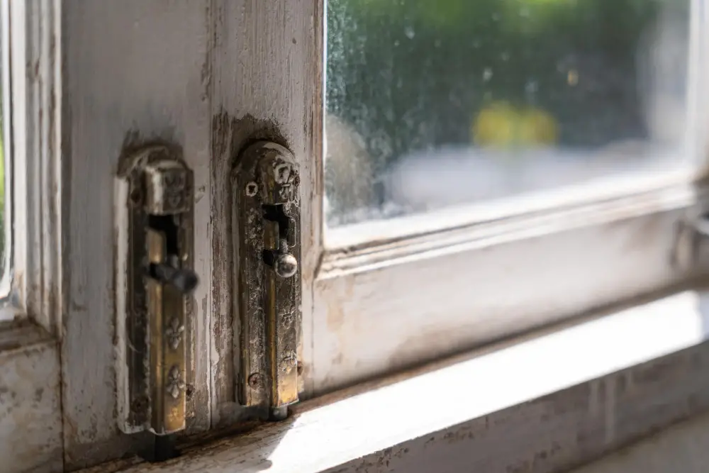 Rotted Wood frame window