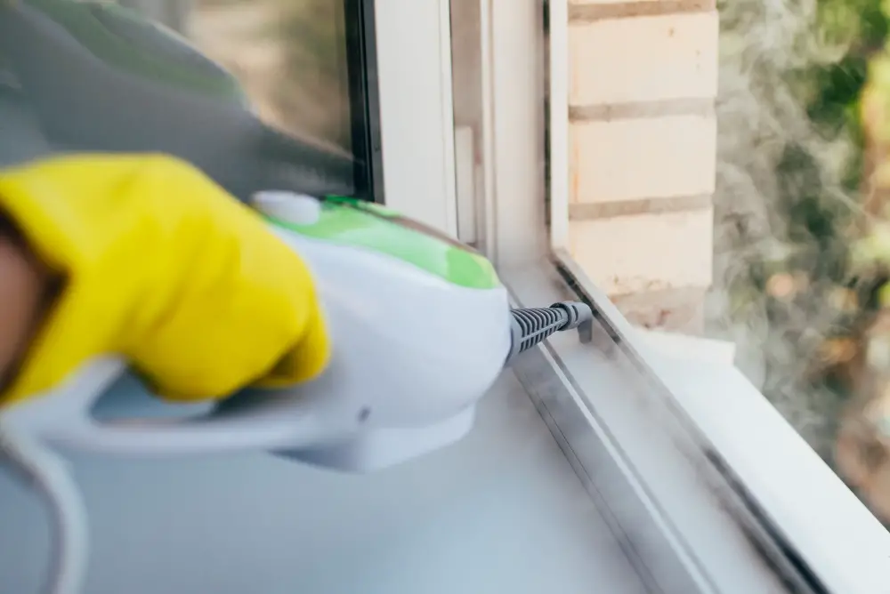 clean basement window