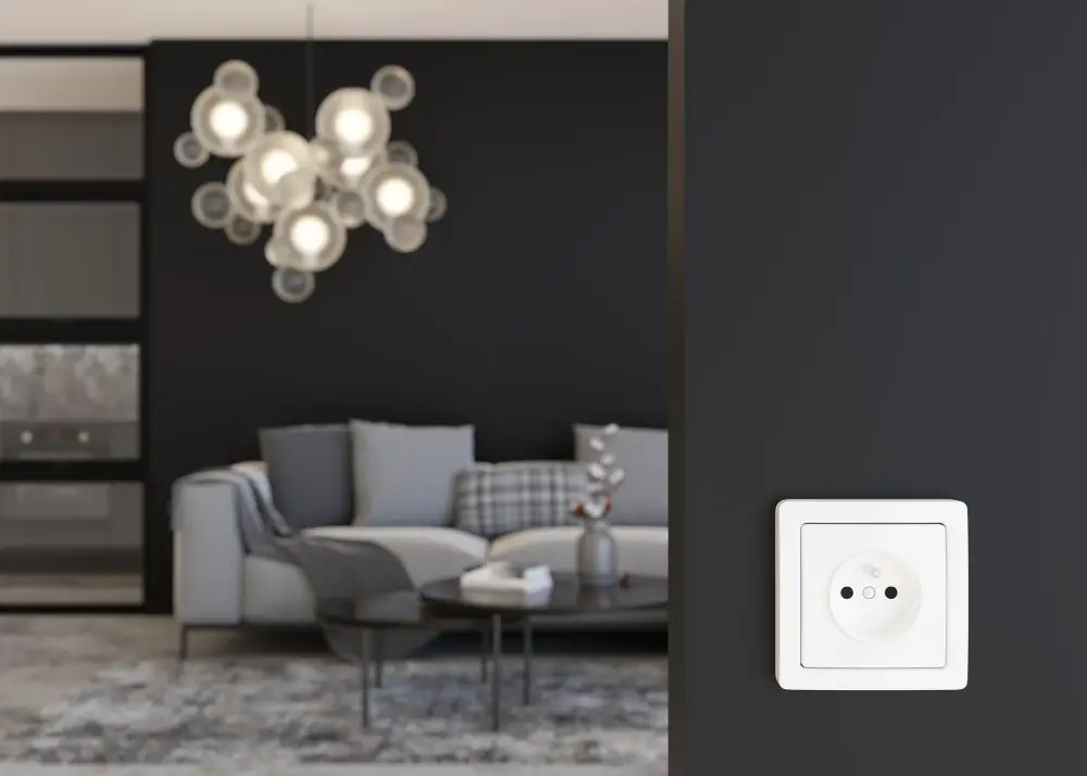 electric outlet living room