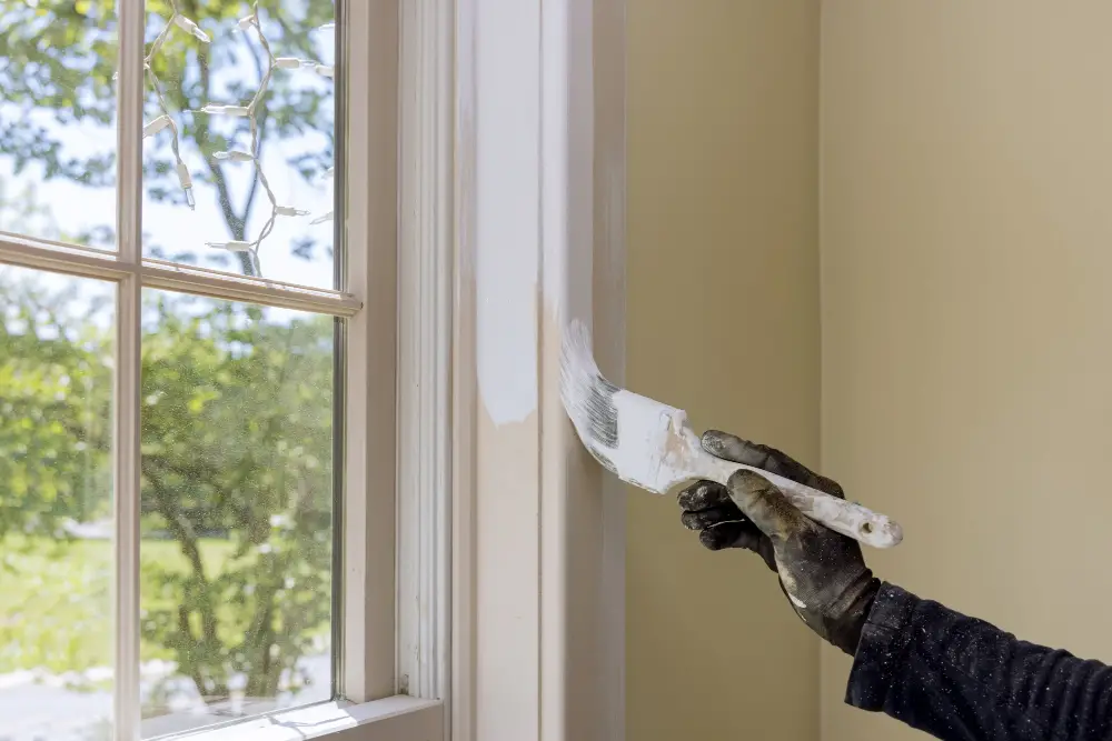 paint wood frame window