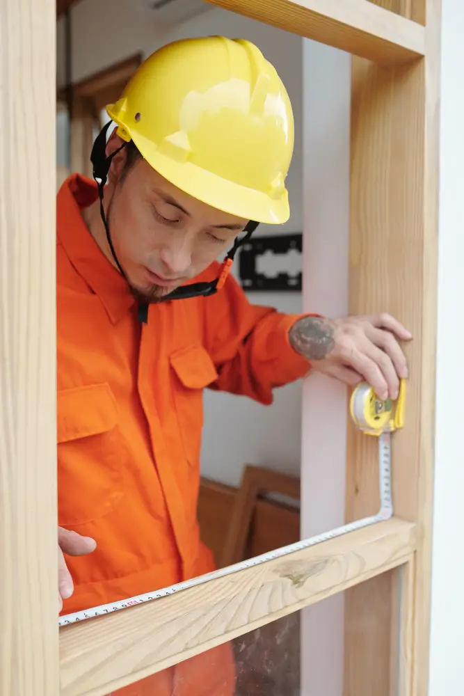 window frame wall install