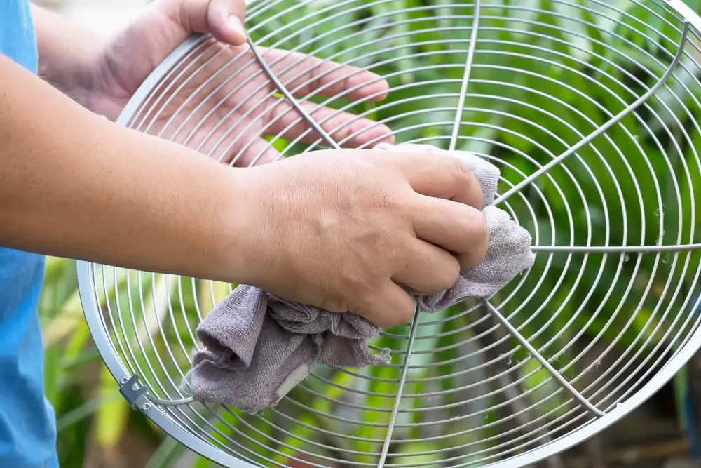 Cleaning Window Fan Grill