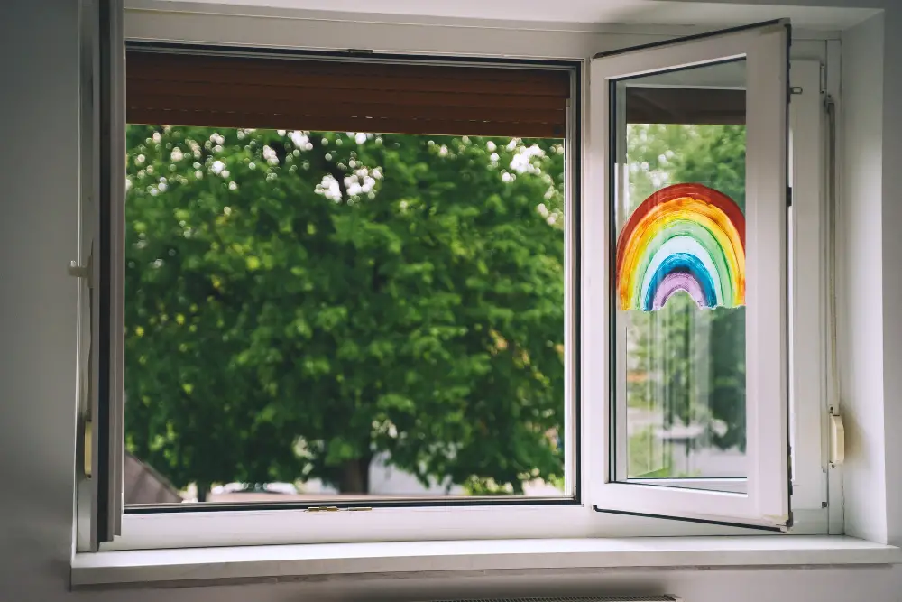 DIY window paint designs