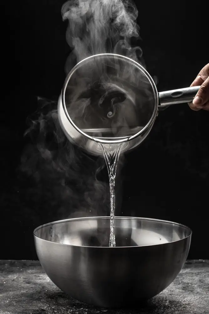Hot Water in A Bowl