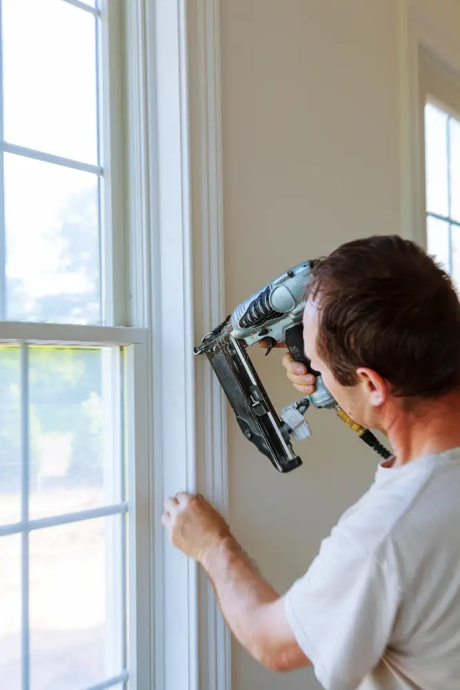 Window Trim with Nail Gun