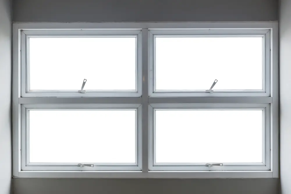Aluminium white awning windows rectangle
