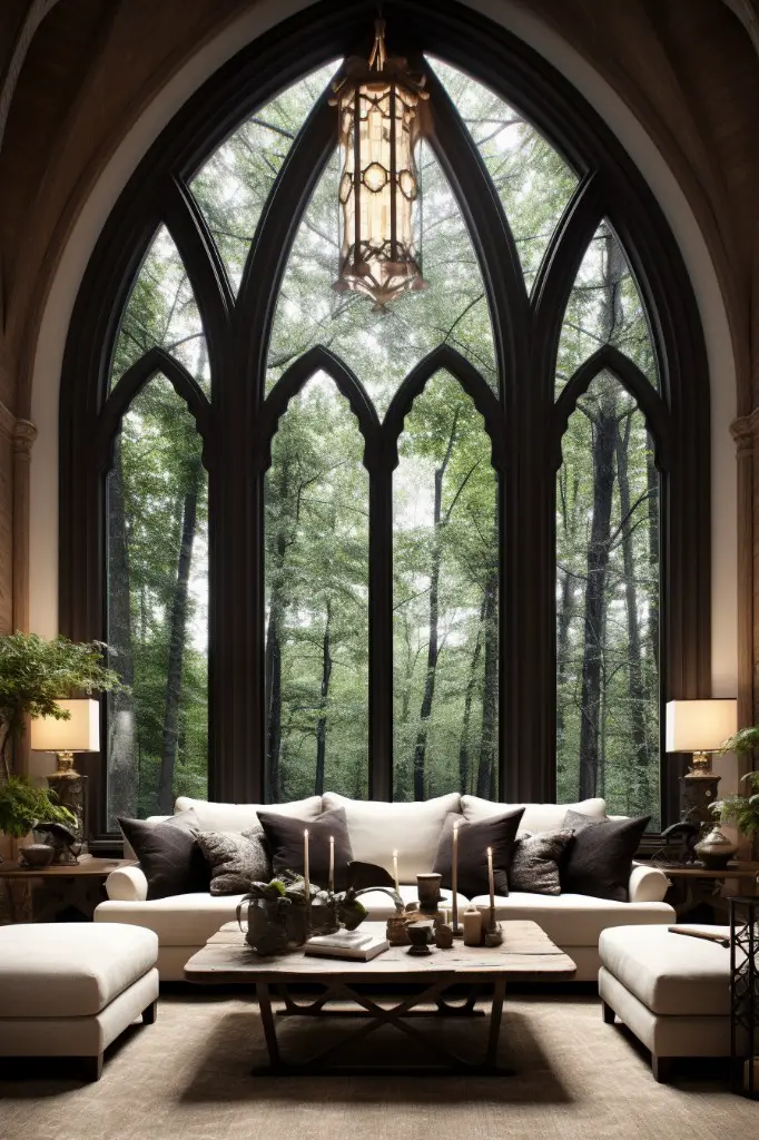 arched windows for a gothic inspired look