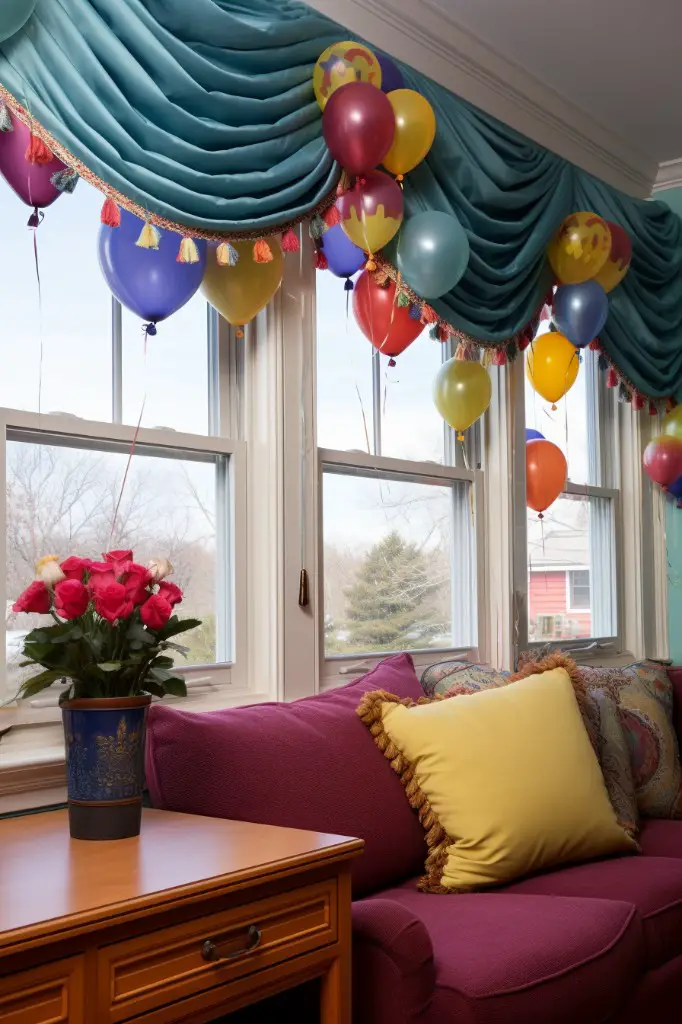 balloon and london valances