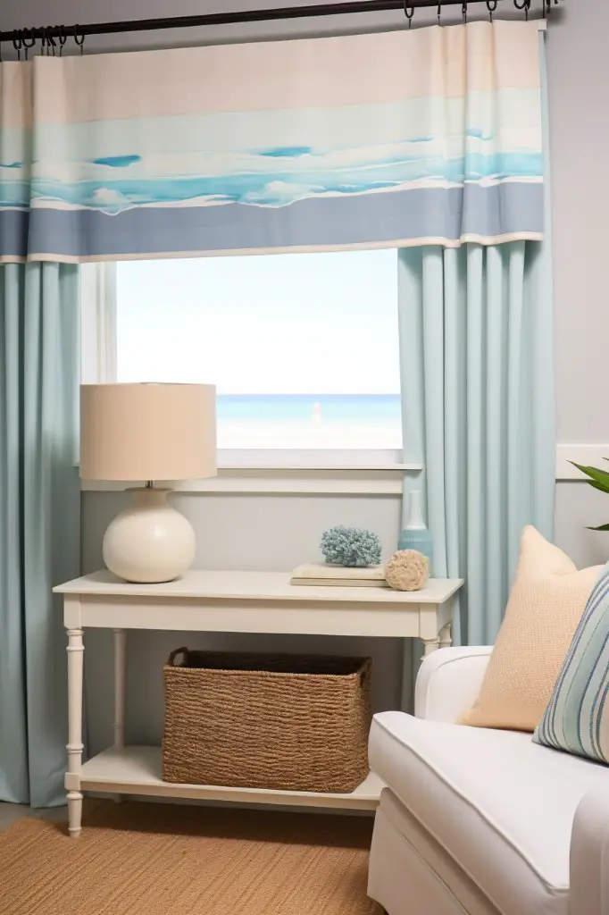 coastal color gradient valance