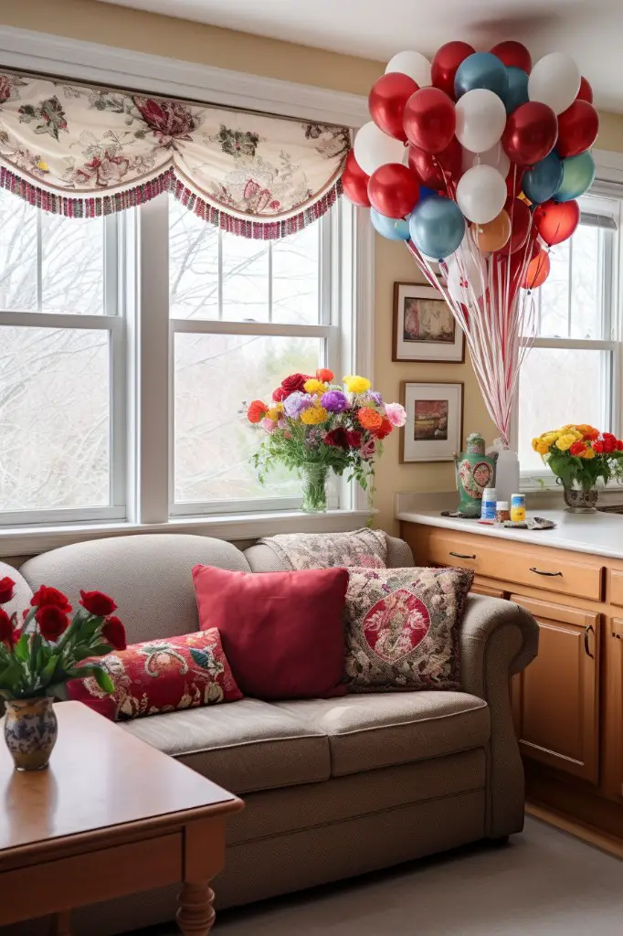 embroidered balloon valance