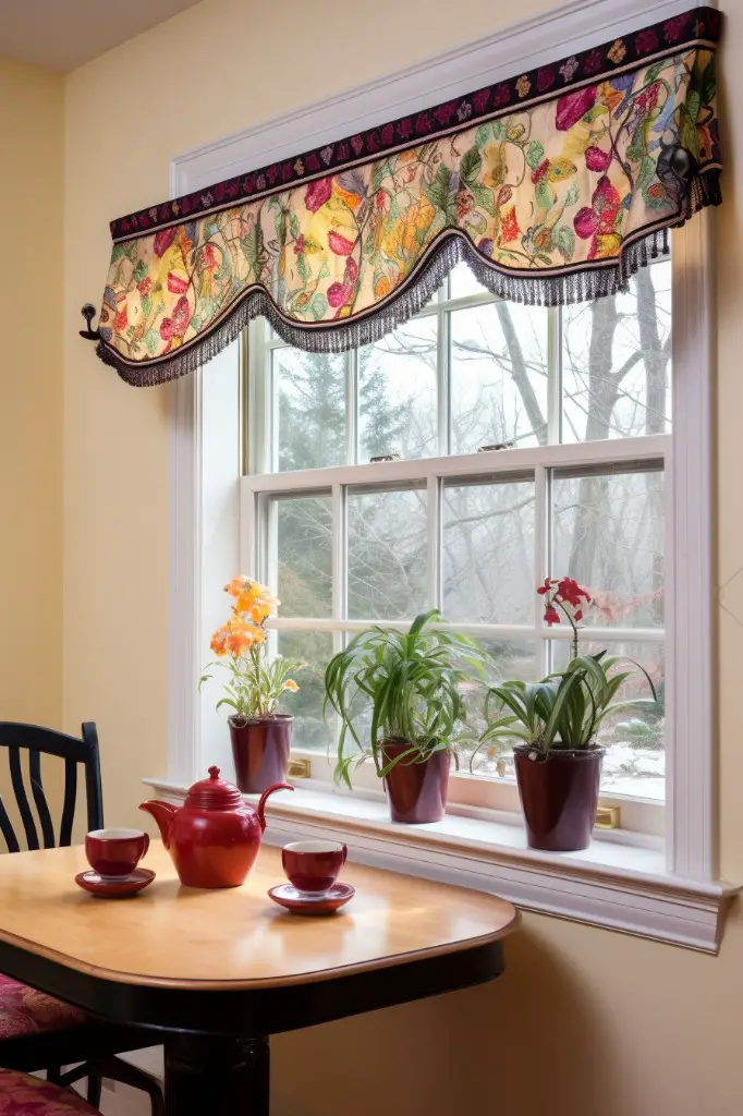 flat and m shaped valances