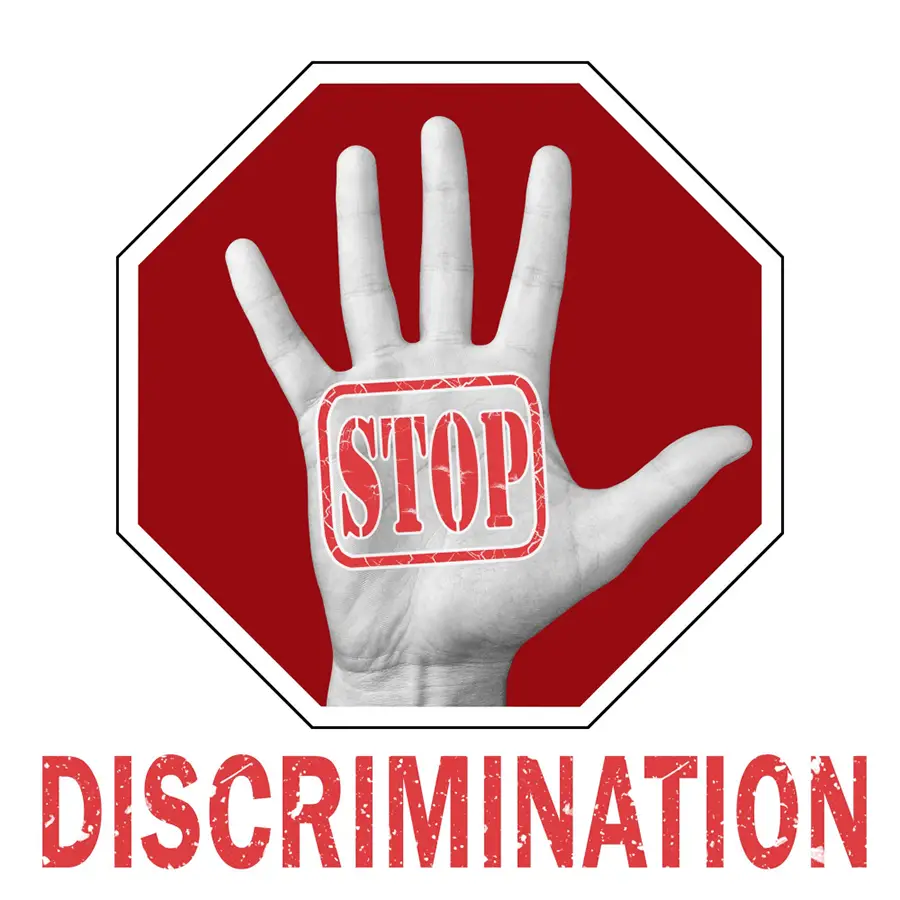 no to discrimination