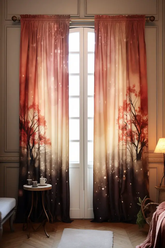 single panel curtains