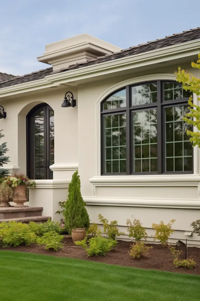 stucco finish vinyl trim