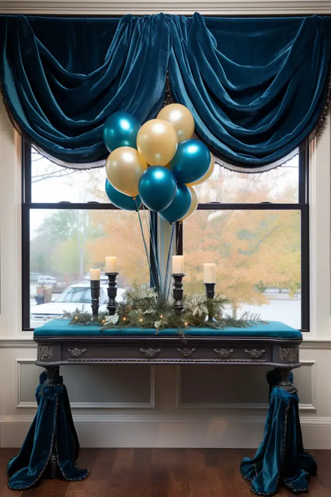 velvet balloon valance