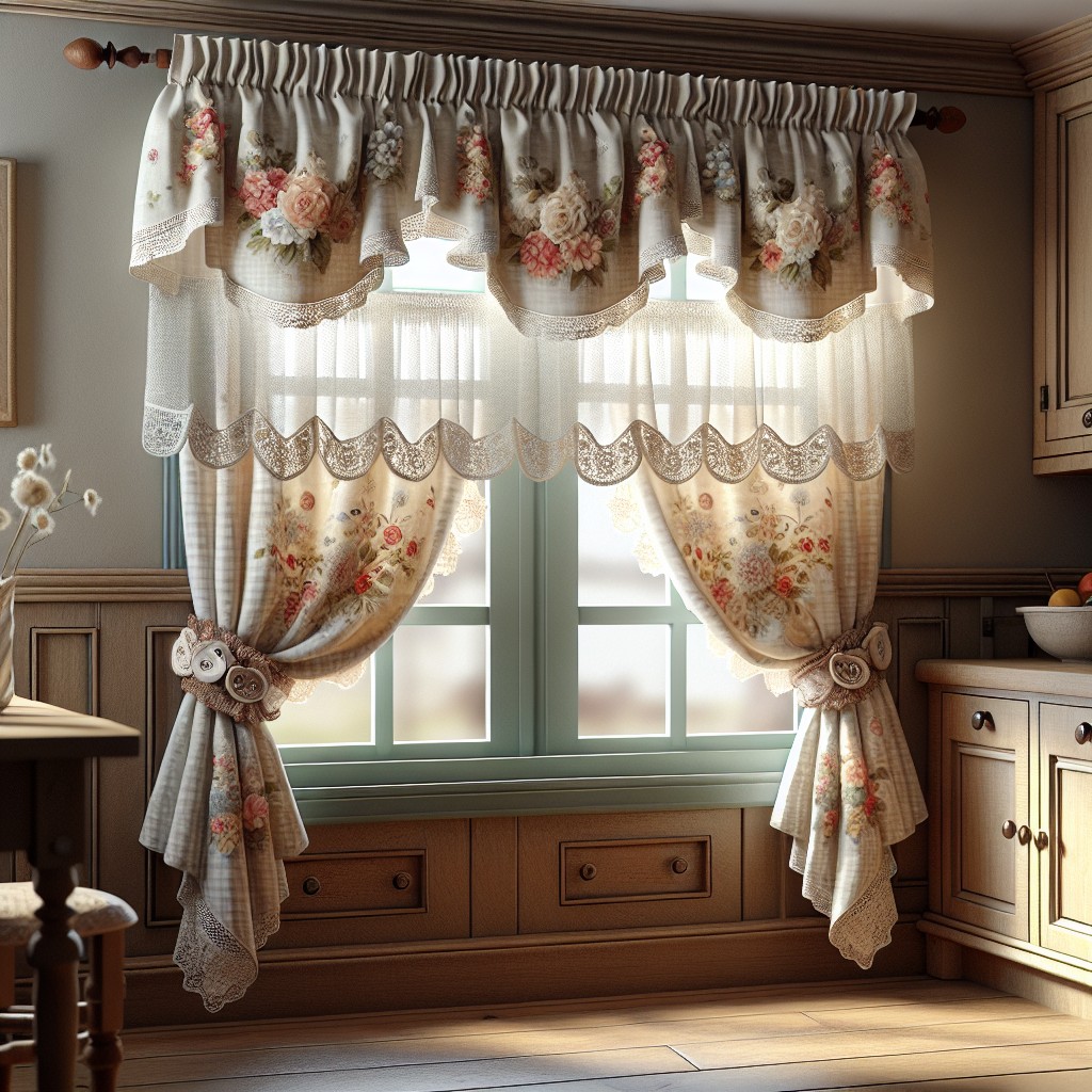 buttoned up french country valances