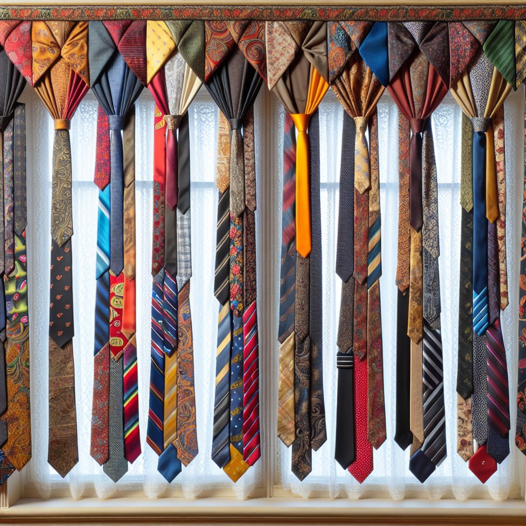 convert neckties into valances
