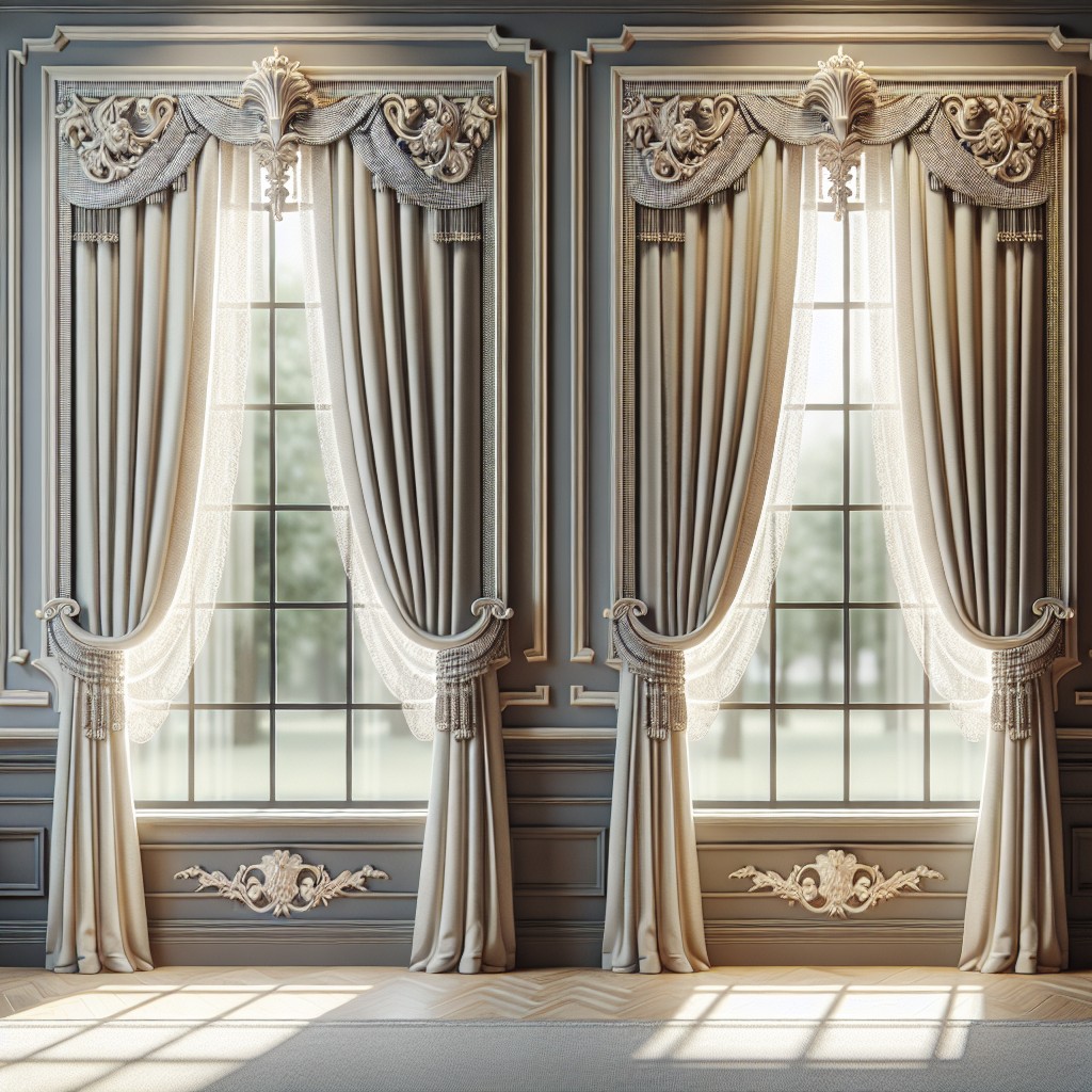 decorative trim ideas for multiple window treatments