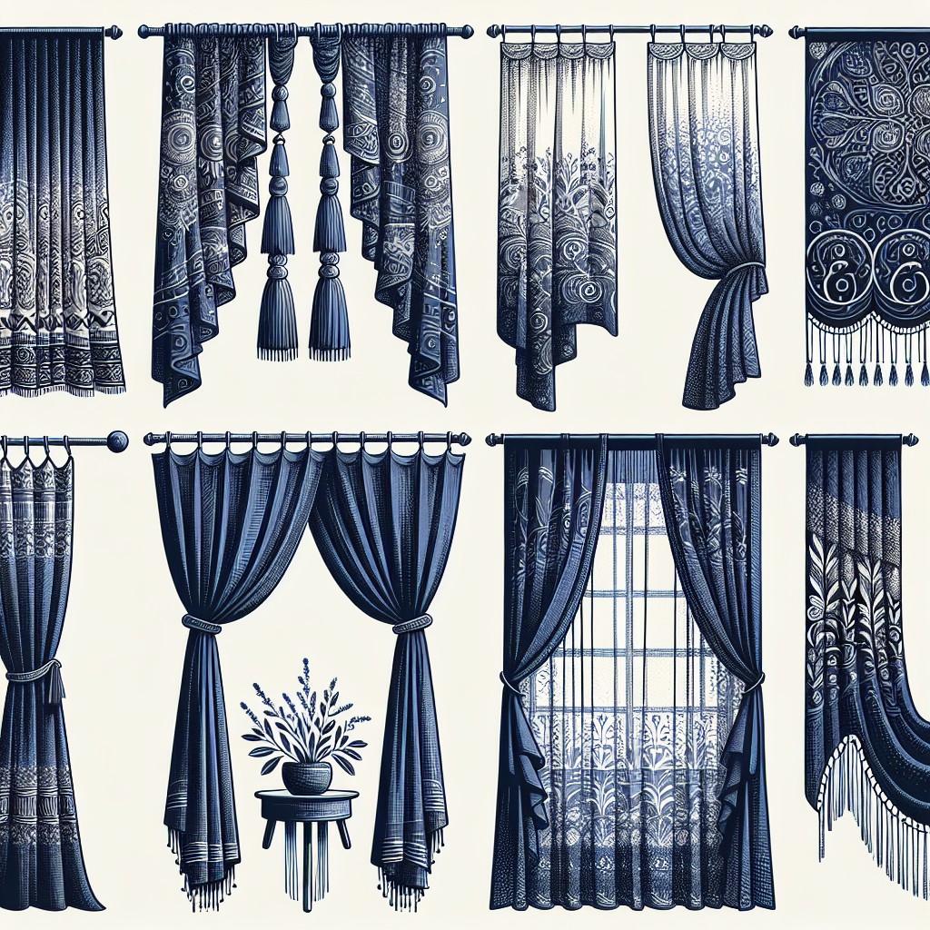 drape designs in indigo linen