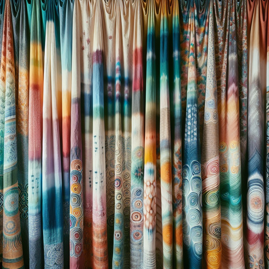experiment with colors moving beyond indigo in shibori curtains