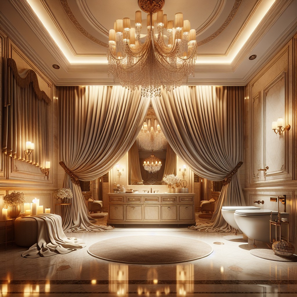 floor length valances for luxurious feel