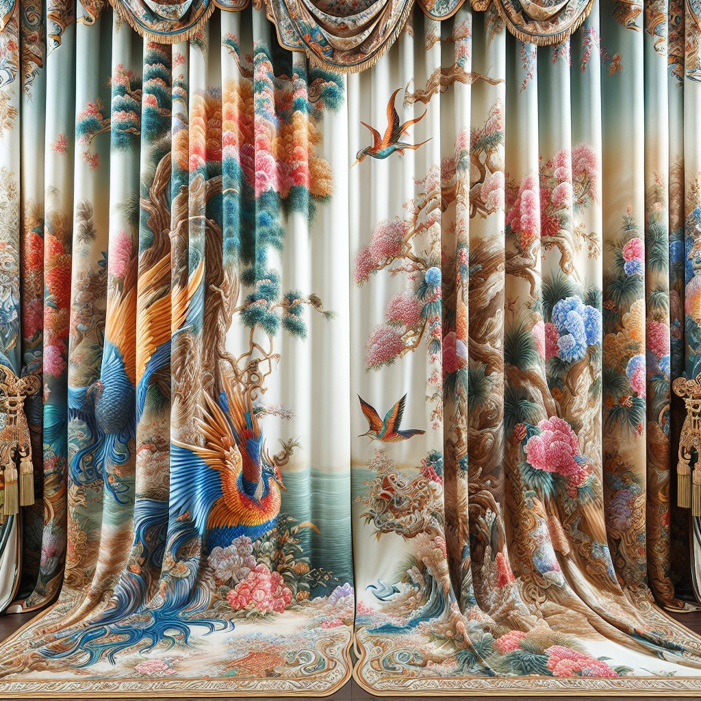 hand painted chinoiserie design