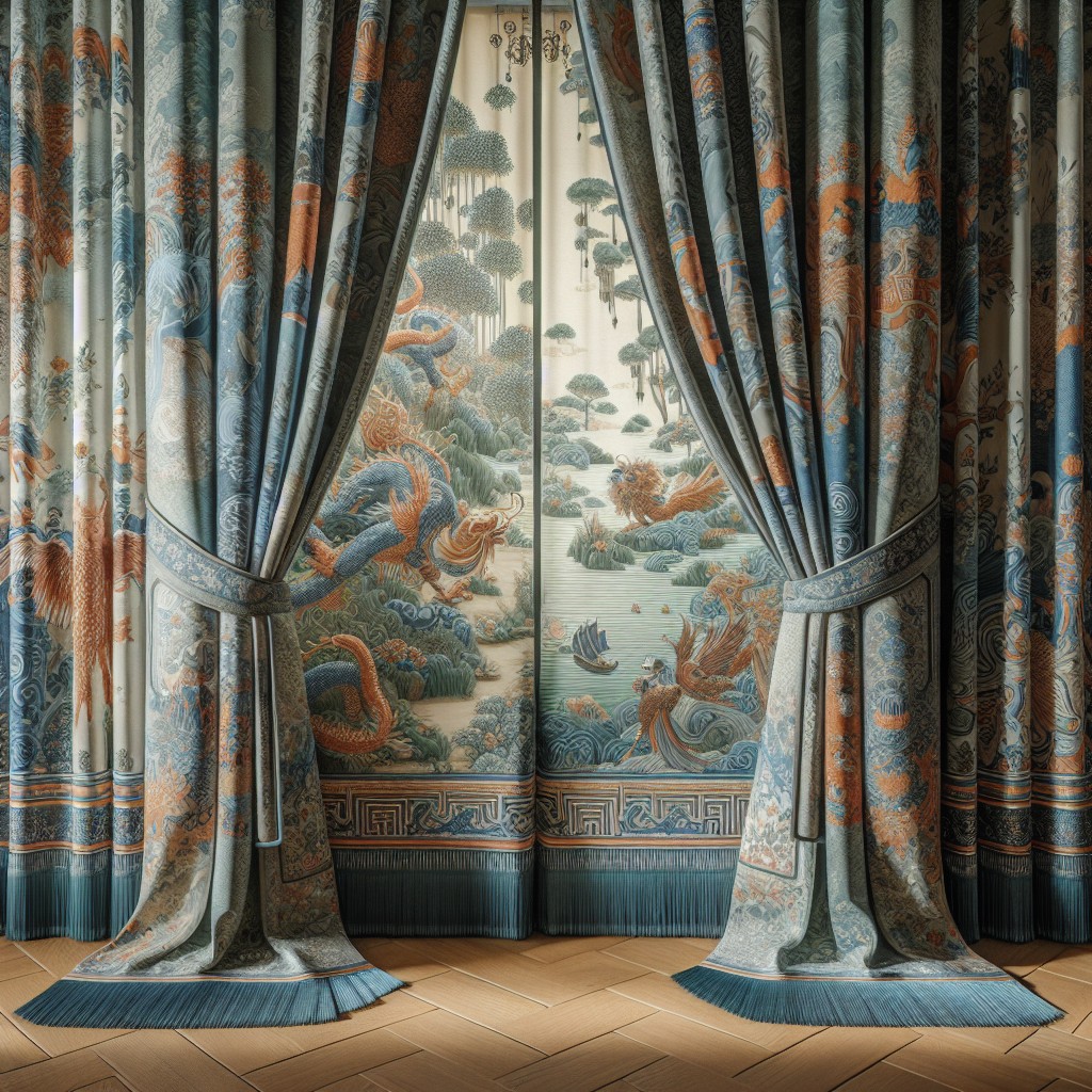 ming dynasty motif curtains