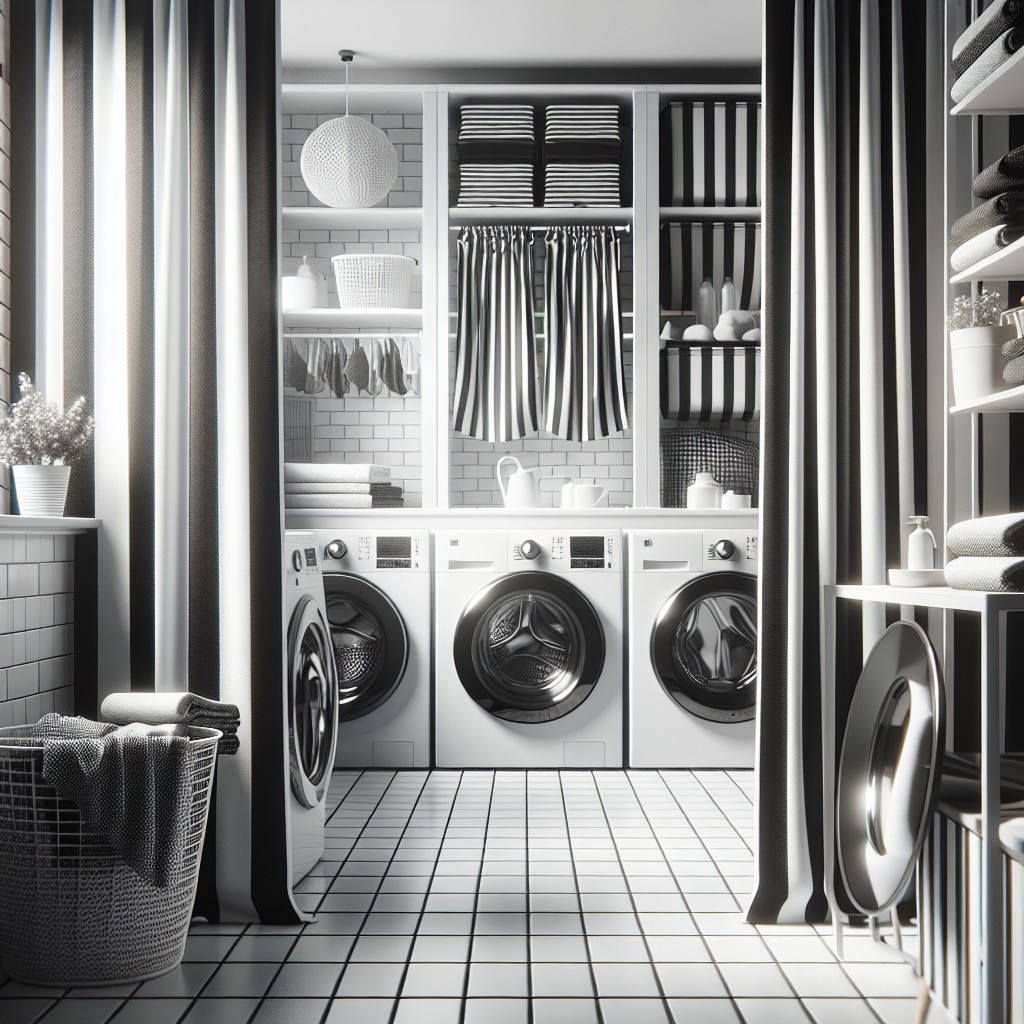 monochrome magic black and white curtain design ideas