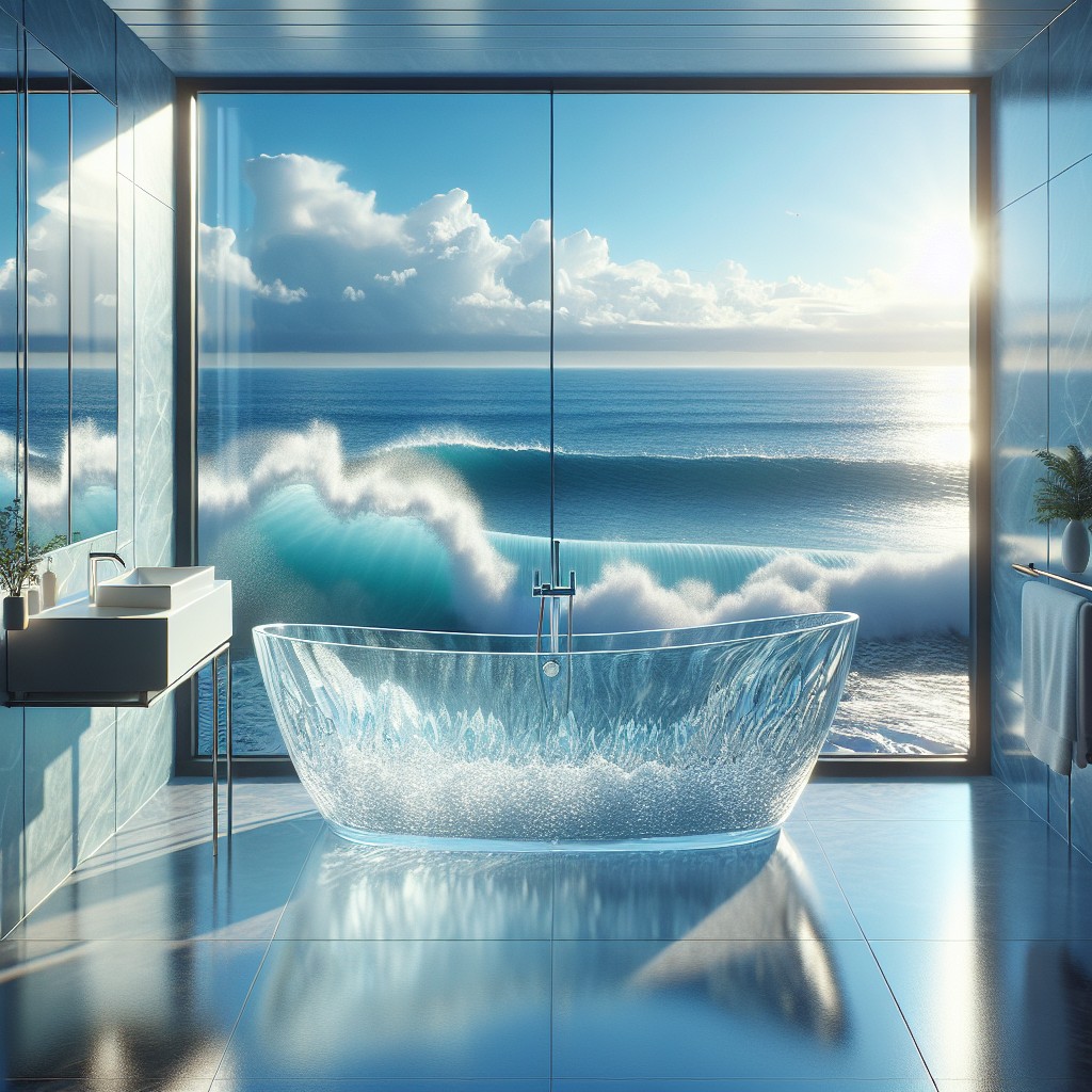 ocean wave crystalline window