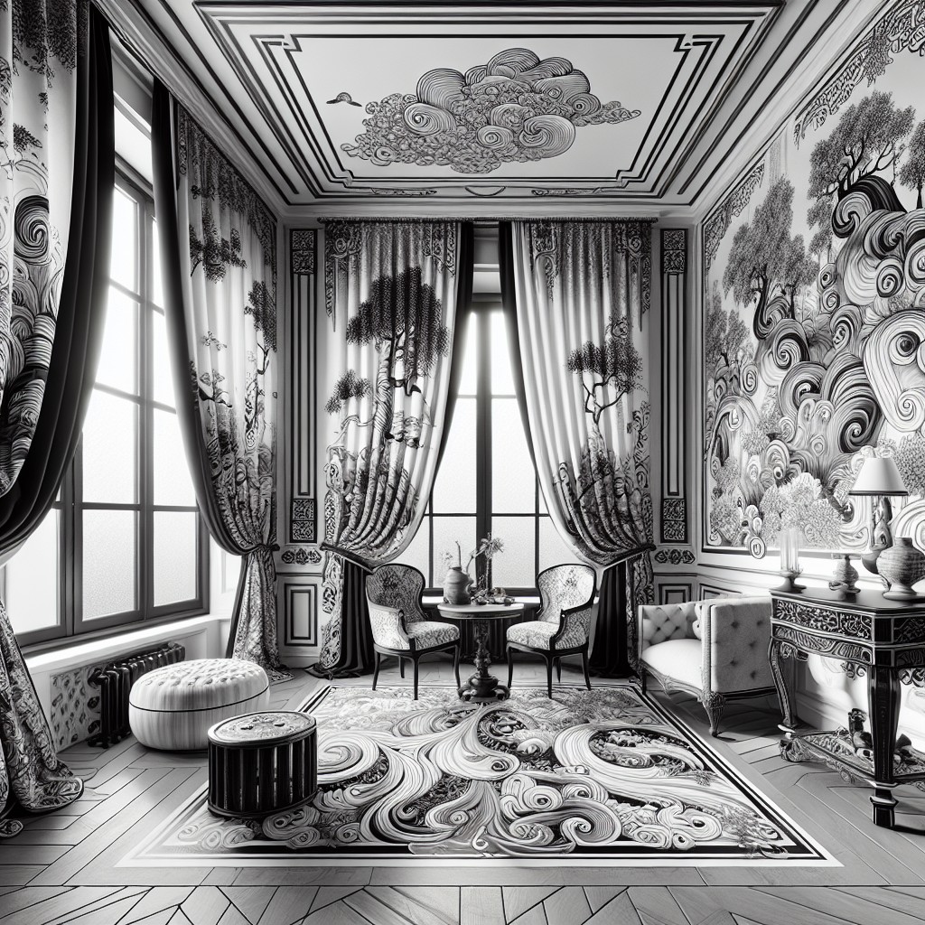 palette play monochrome chinoiserie