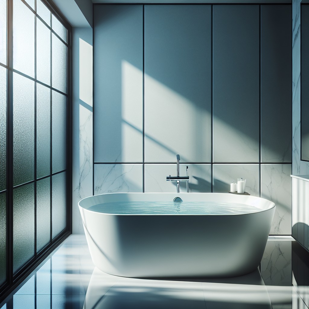 privacy glass for bathtub windows
