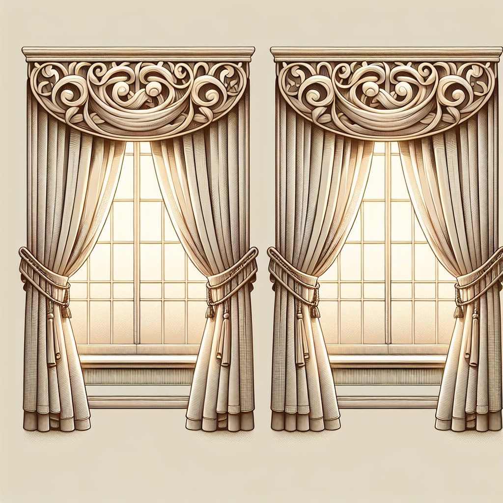 symmetrical curtain ideas for two windows