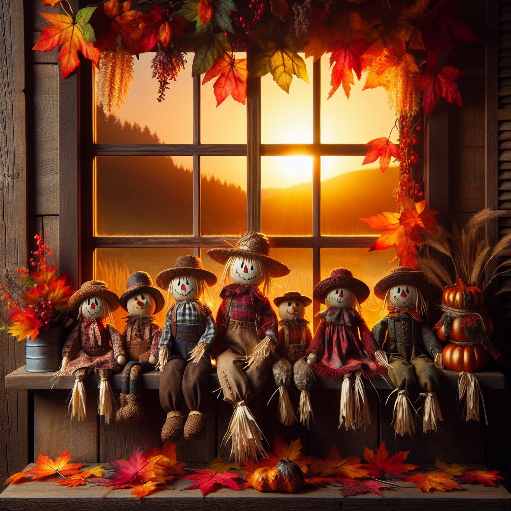 19 scarecrow window sill characters