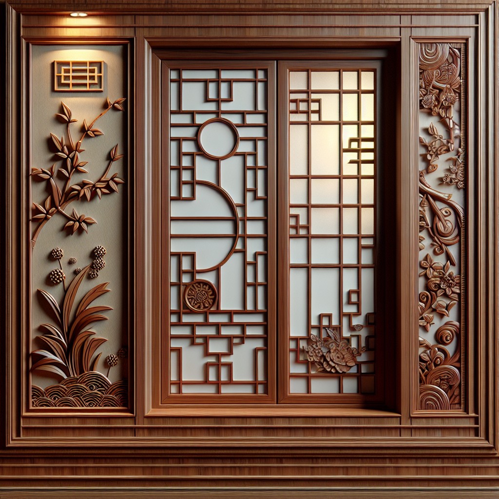 asian inspired window trim designs