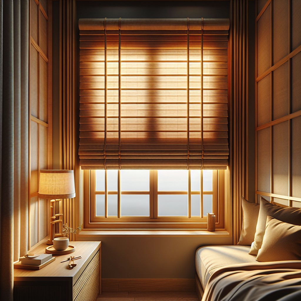 bamboo roller shades for a natural touch