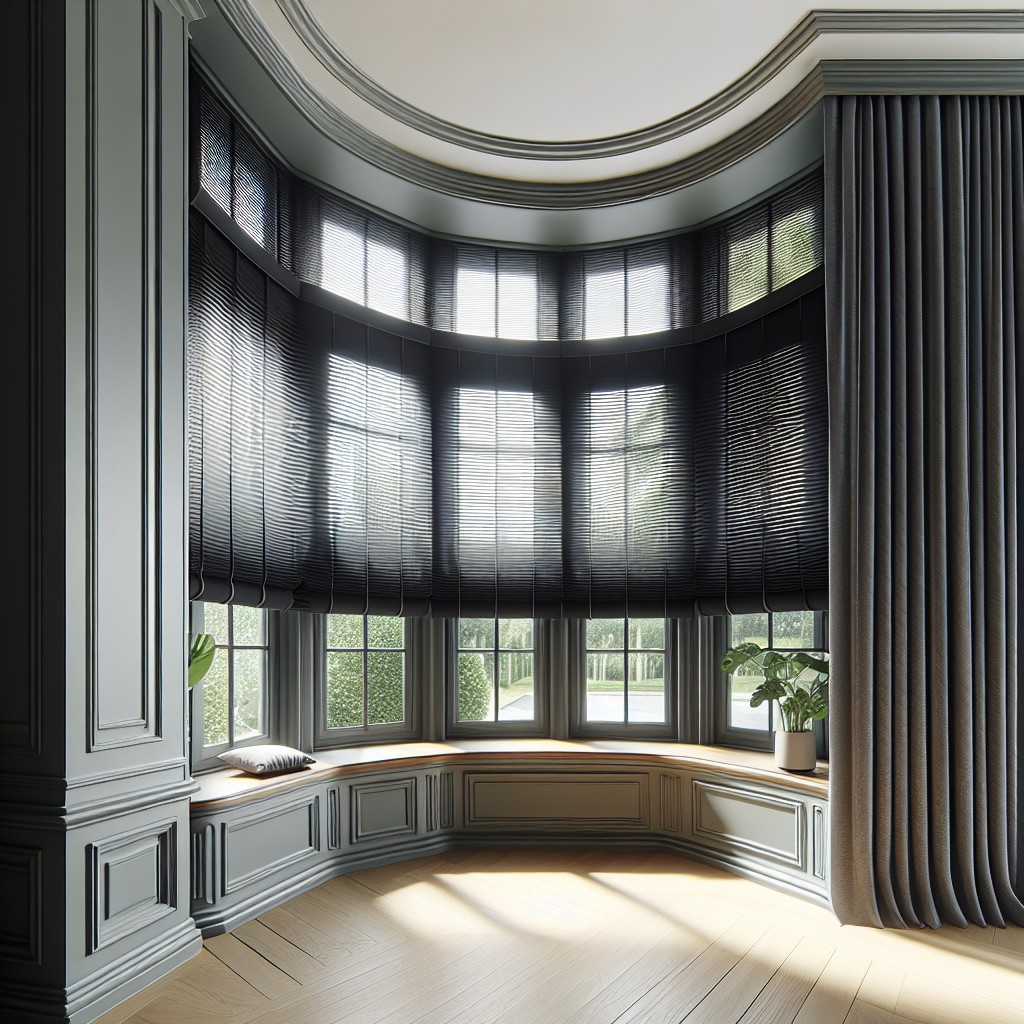 bay window blackout solutions for privacy